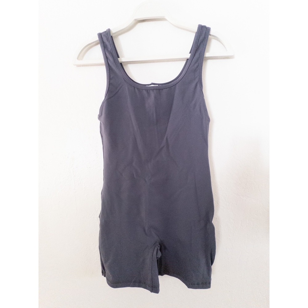 West of Melrose Romper Bodysuit Sleeveless Casual Athleisure Gray Size S